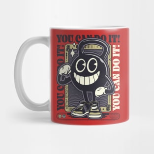 Stay Strong - Fitness Motivation Cartoon 01 Mug